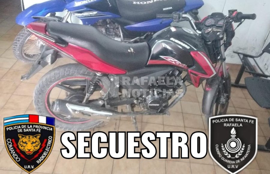 La moto utilizada para el delito