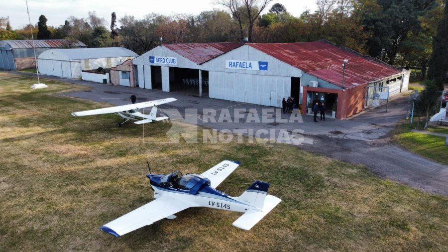 Una vista a&eacute;rea de los hangares que actualmente tiene la instituci&oacute;n y que datan de la d&eacute;cada del 30 aproximadamente.