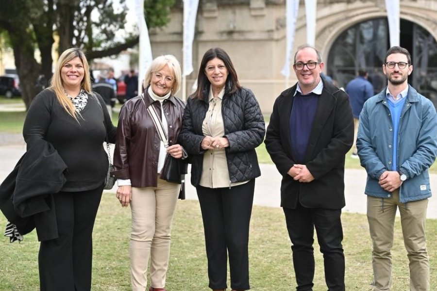 Candidatos de la Lista Adelante en la Sociedad Rural de Rafaela.