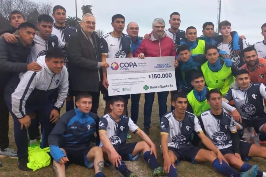 SPORTIVO NORTE CON EL CHEQUE DE COPA SANTA FE