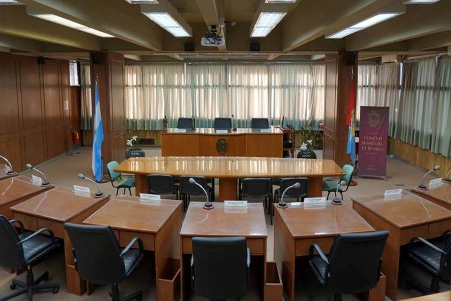 Sala de sesiones del Concejo Municipal de Rafaela