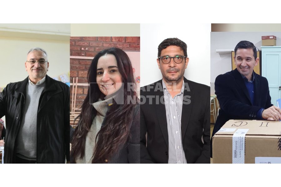 De izquierda a derecha: Calvo, Giusti, Mondino, Padilla.