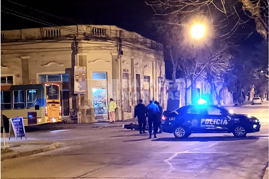 La esquina del accidente de este martes.