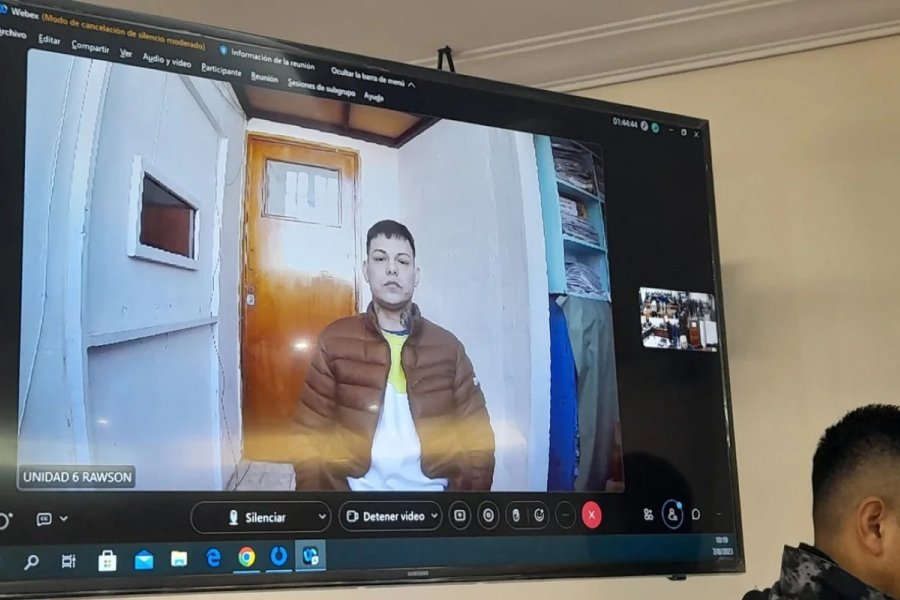 Ramallo sigue el juicio por videoconferencia.