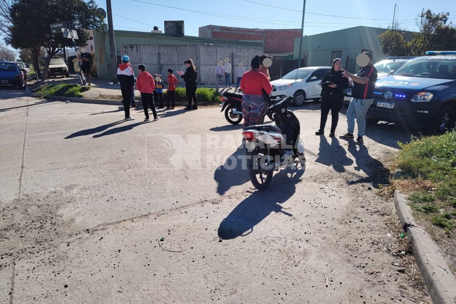 Accidente en C. Gardel y Santiago Ram&iacute;rez