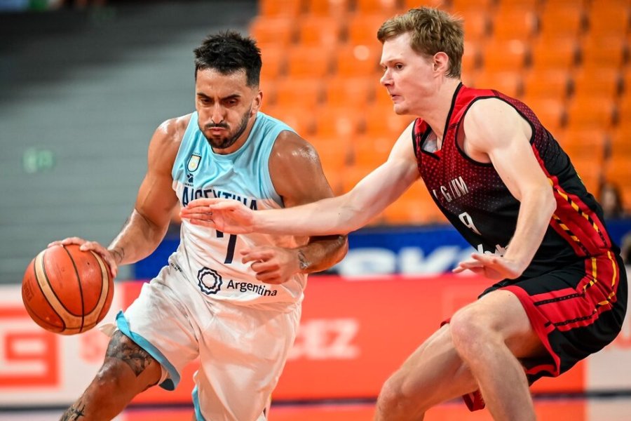 Facundo Campazzo en el &uacute;ltimo amistoso frente a B&eacute;lgica, que termin&oacute; en derrota.