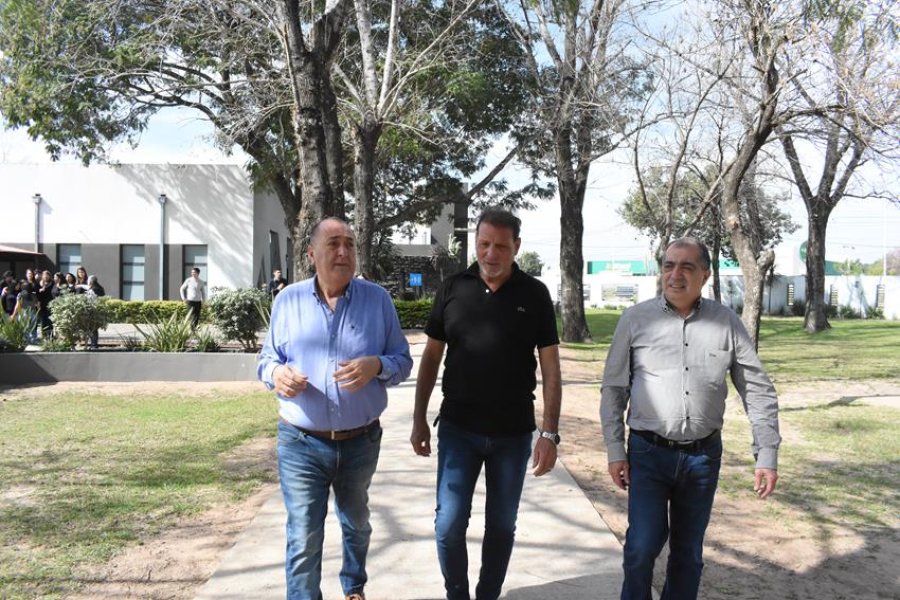 Ratner,Medina y Cocco, durante el encuentro