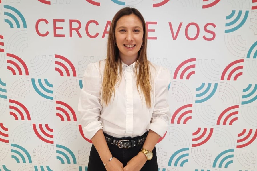La funcionaria visit&oacute; los estudios de Rafaela Noticias.