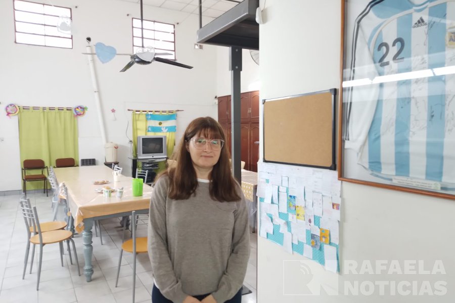 Andrea Berger una de las voluntarias de la Casita del Ni&ntilde;o en Rafaela.