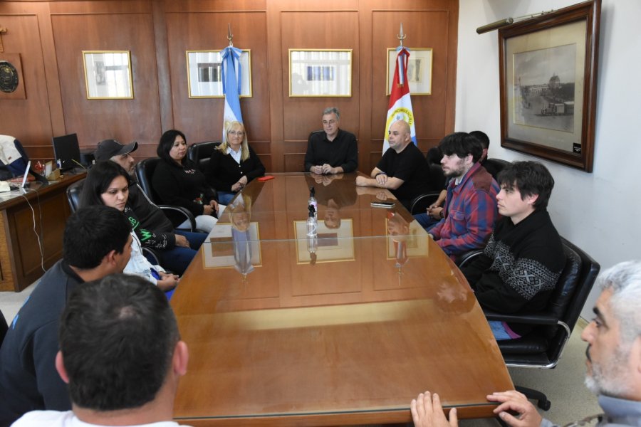 El encuentro fue en el despacho de la Intendencia.