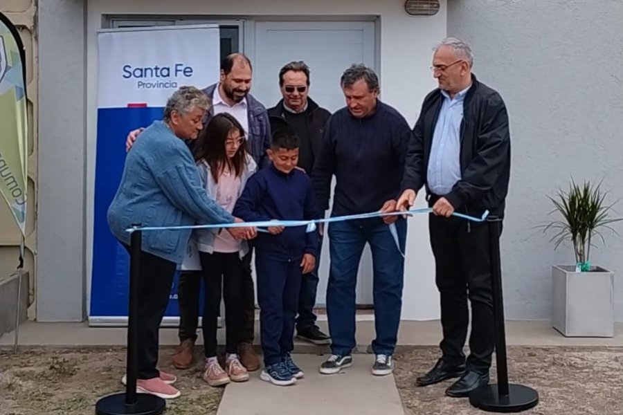 Calvo, durante la entrega de viviendas en Ramona.