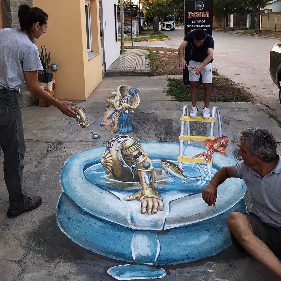 Se trata de la primera sala de pinturas 3D de Santa Fe, y una de las &uacute;nicas en Sudam&eacute;rica.