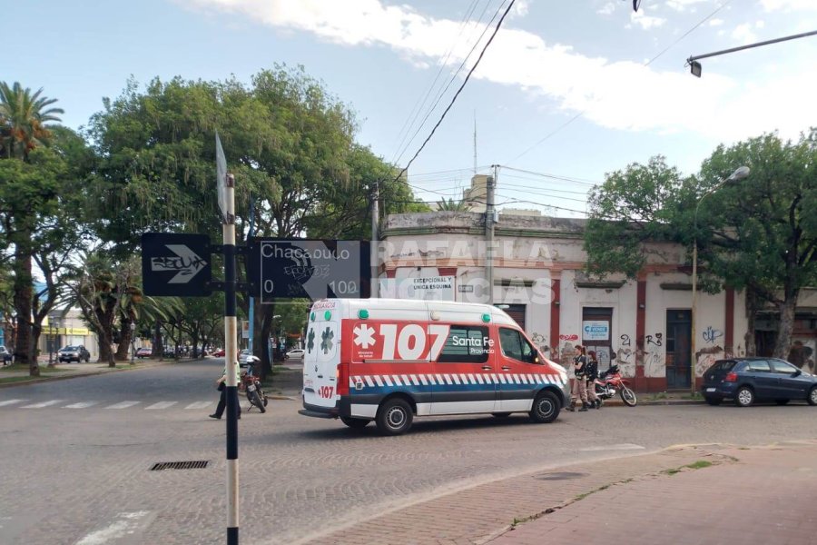 Chacabuco e Yrigoyen, una esquina donde se suceden los accidentes.