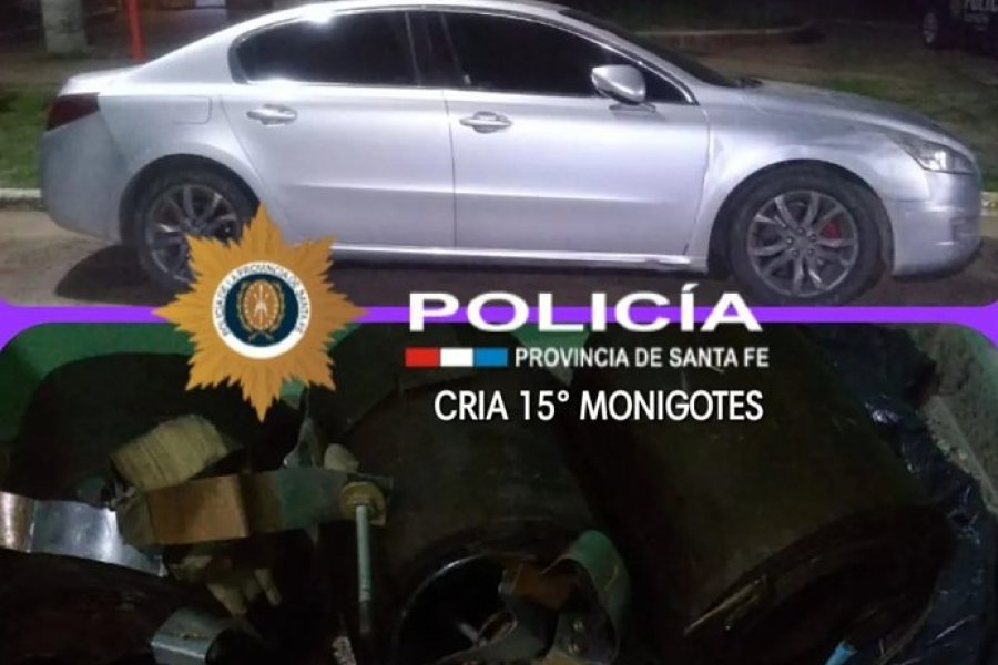 El alijo secuestrado estaba en bolsas de consorcio