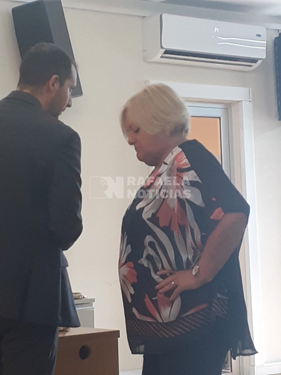 Otte (Izq.) y Burella (Der.) en la previa al inicio del juicio