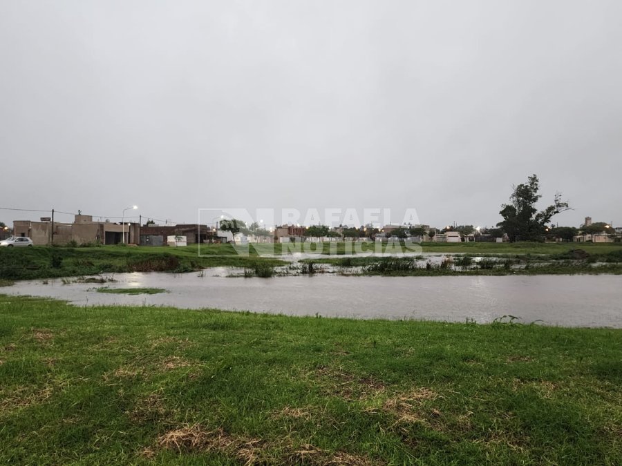 A las 6.30 de la ma&ntilde;ana ya hab&iacute;an ca&iacute;do unos 60 mm. en la zona Sur de Rafaela y as&iacute; funcionaban las lagunas de retardo.