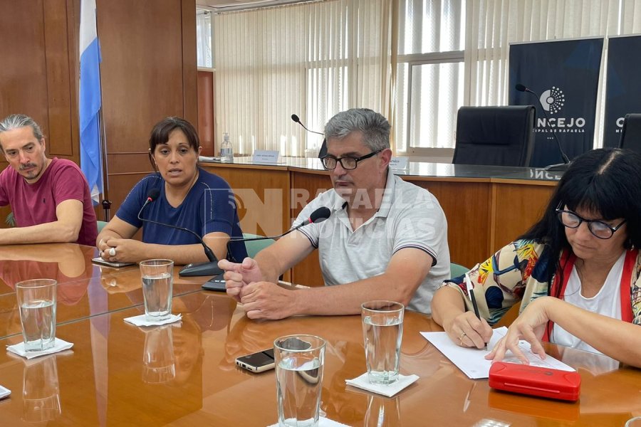 Valeria Guti&eacute;rrez y Ricardo Cardoni, este martes, llevaron planteos sobre inseguridad al Concejo.