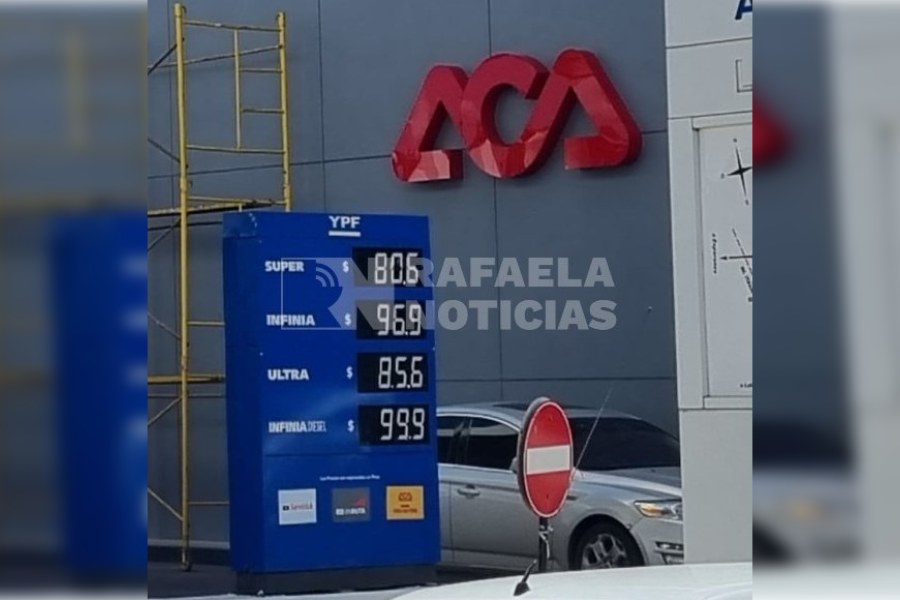 Los precios del combustible YPF en Rafaela.