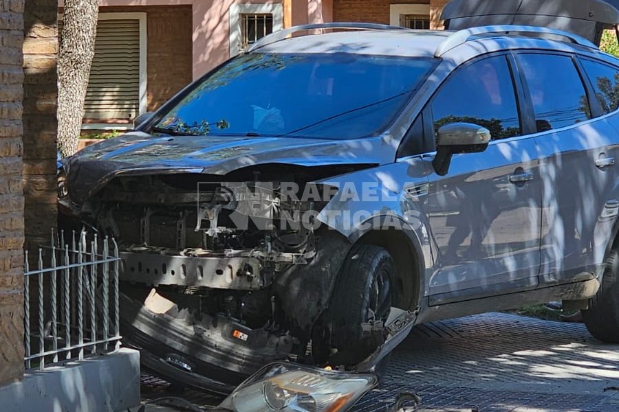 El coche siniestrado.