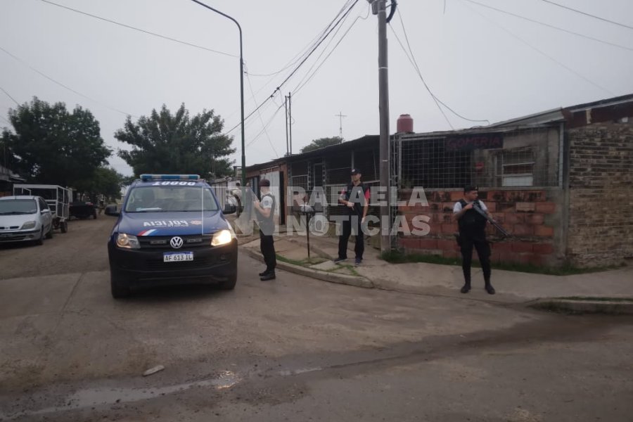 Allanaron un bunker de droga en barrio Virgen del Rosario.