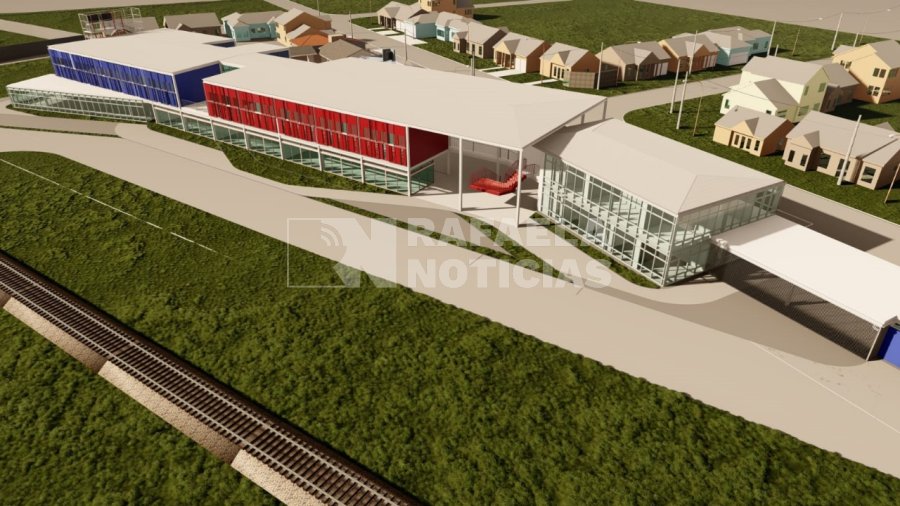 Render del proyecto de la Escuela de Polic&iacute;a a construir en Rafaela.