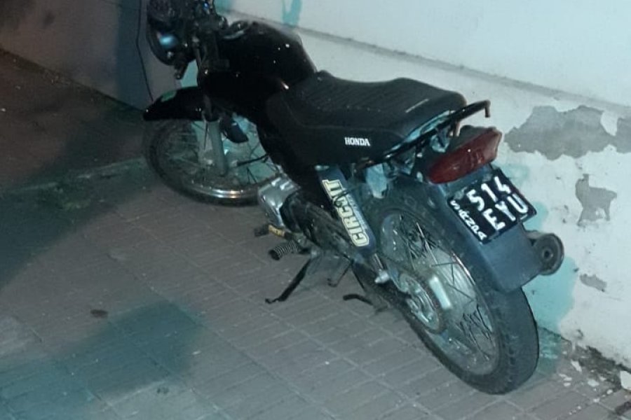La moto se encontraba en O'Higgins al 800