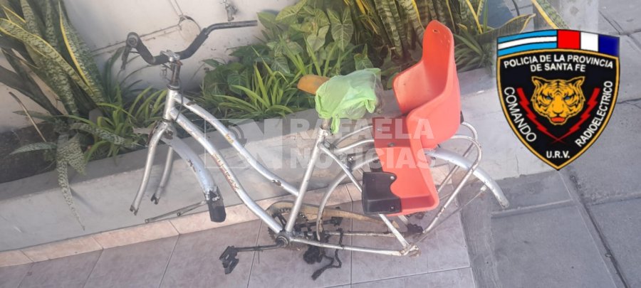 Bicicleta recuperada en el norte de la ciudad.