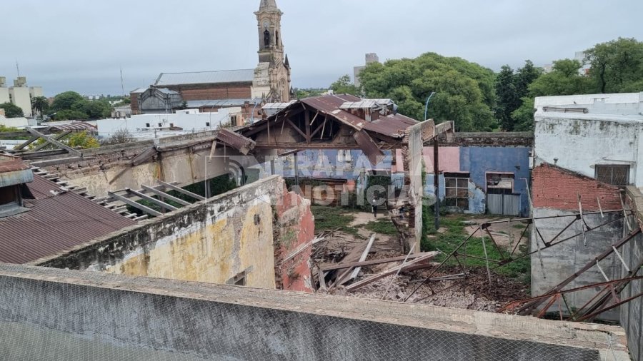 As&iacute; qued&oacute; la Recova tras el derrumbe. Foto: RN