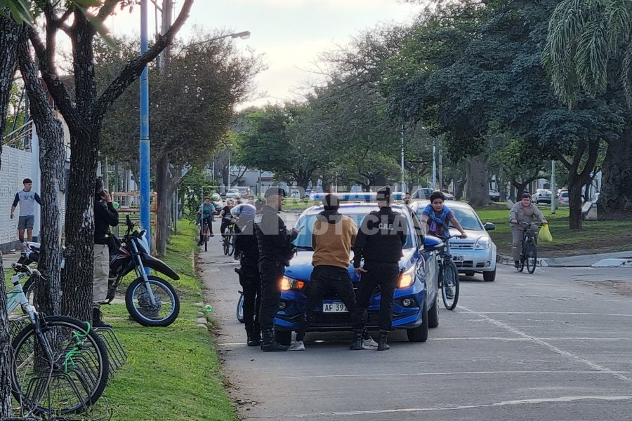 La detenci&oacute;n del sujeto, en Avda. Williner y Col&oacute;n.
