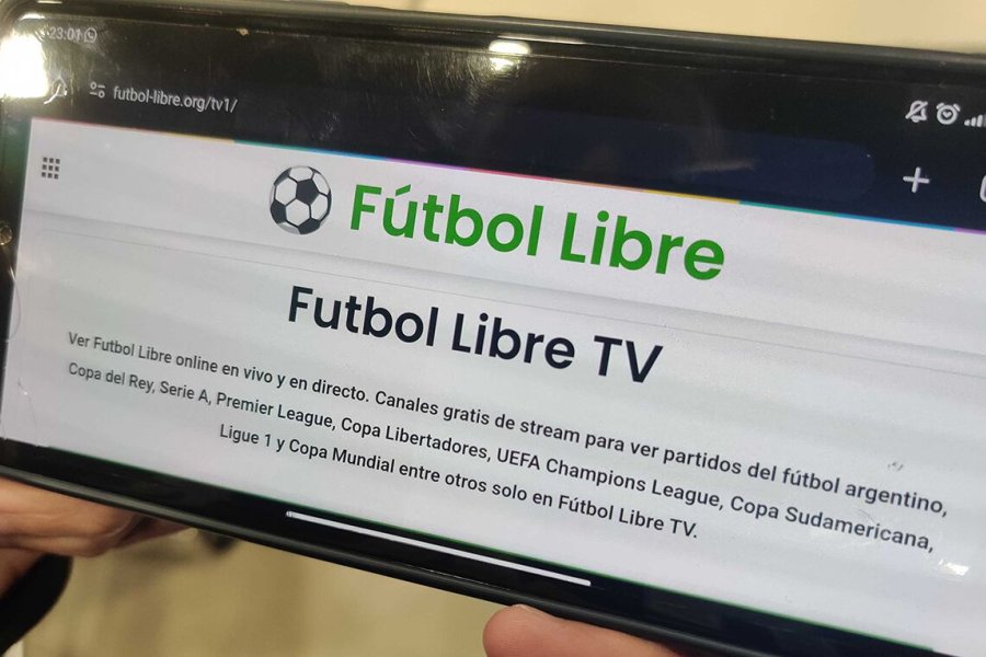 El sitio "F&uacute;tbol Libre" funcionaba con el objetivo de ver eventos deportivos de forma gratuita