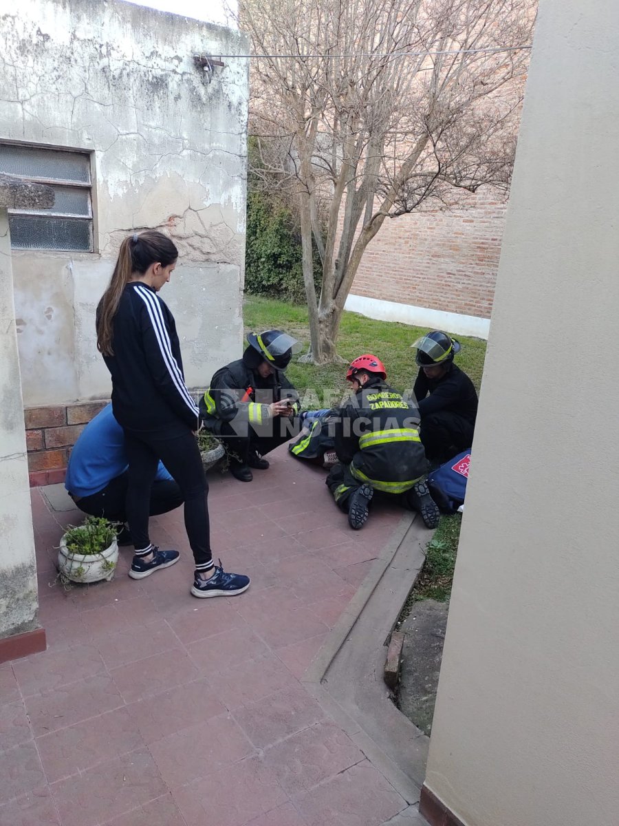La atenci&oacute;n se realiz&oacute; en el patio de la vivienda.