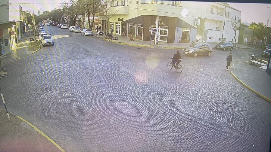 La visi&oacute;n que ofrece la c&aacute;mara instalada en Mitre y Urquiza.