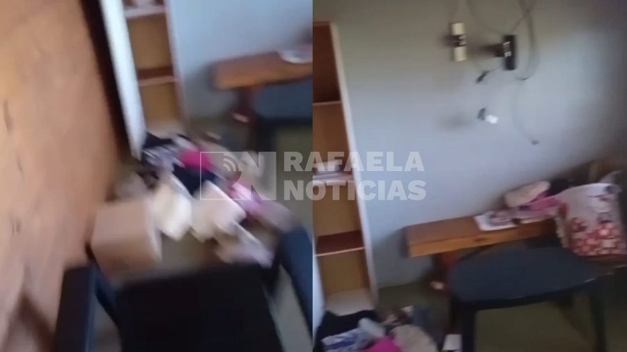 As&iacute; qued&oacute; una de las viviendas luego del robo.