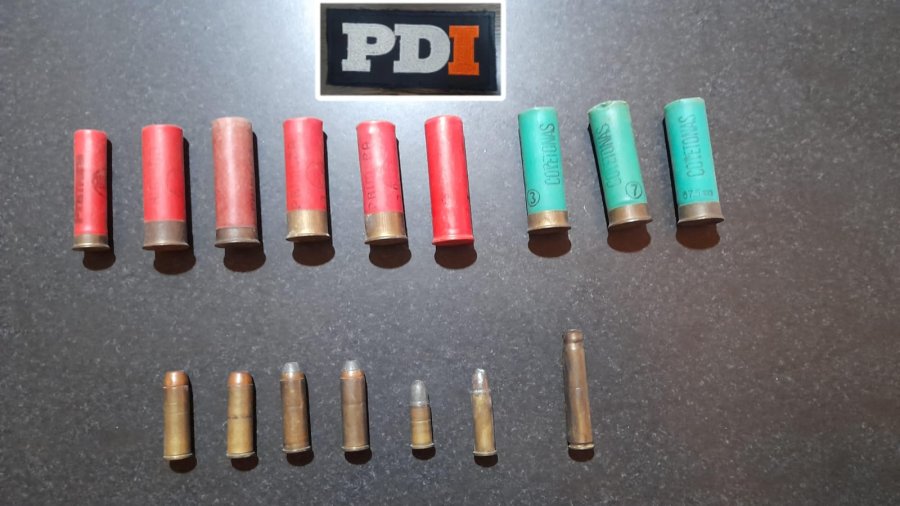 Cartuchos secuestrados