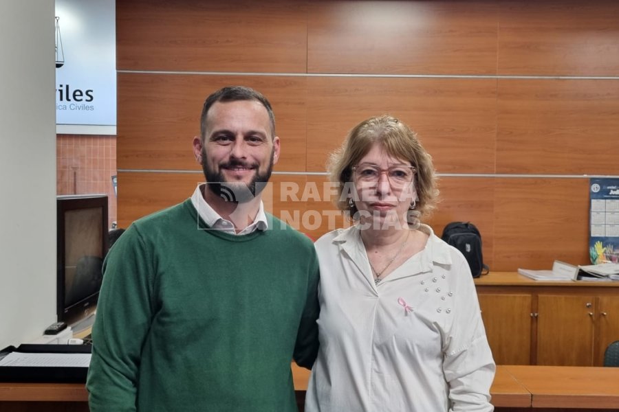 Ezequiel Manera y Mar&iacute;a Elena Mart&iacute;nez previo a los comicios