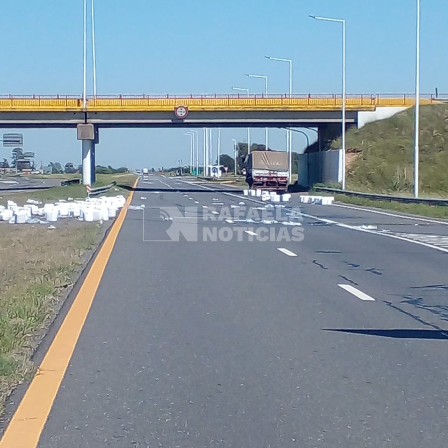 Asi estaba la Ruta Nacional 19 esta ma&ntilde;ana.