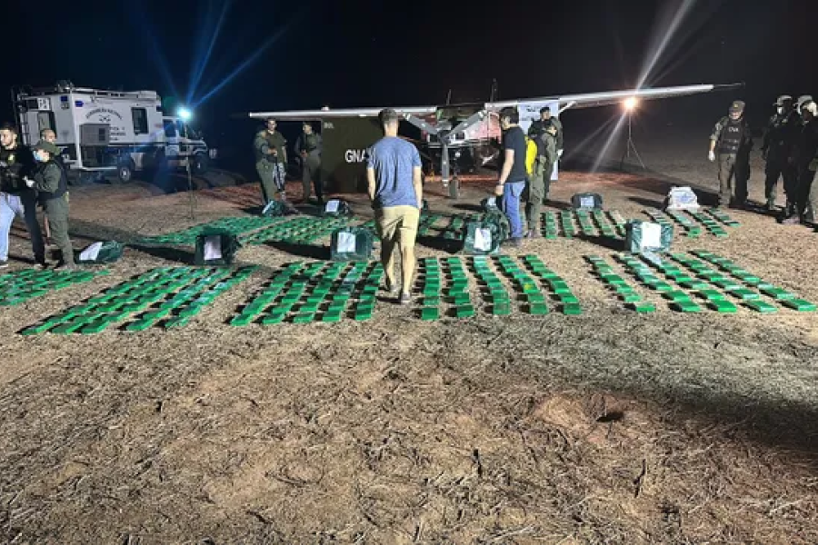 Casi media tonelada de coca&iacute;na llevaba el avi&oacute;n.