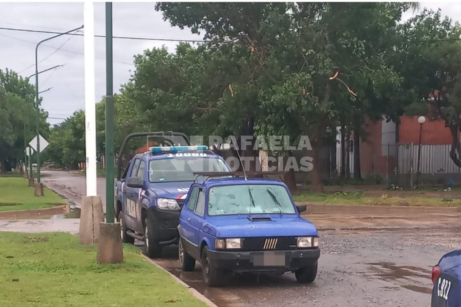 El auto en el que se movilizaba el sospechoso