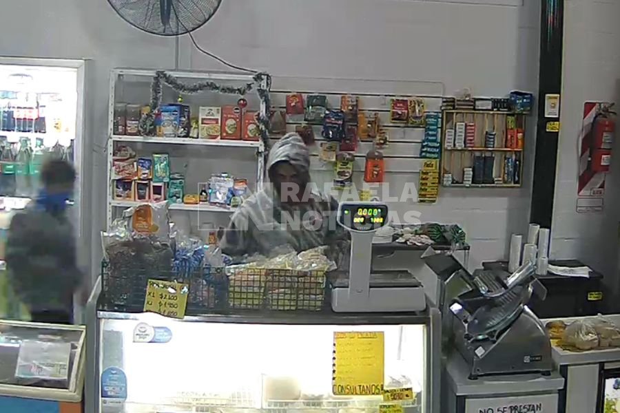Captura de video del momento del robo.