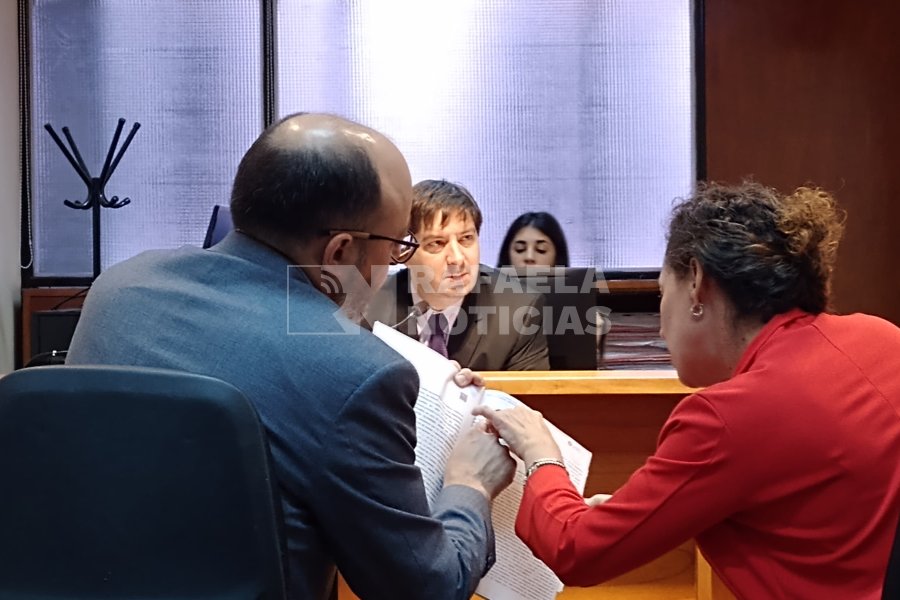 Rafaela Noticias, unico medio presente