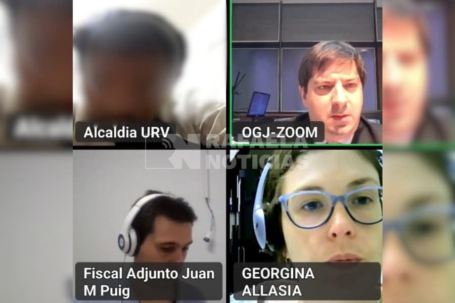 La audiencia se realiz&oacute; por zoom.