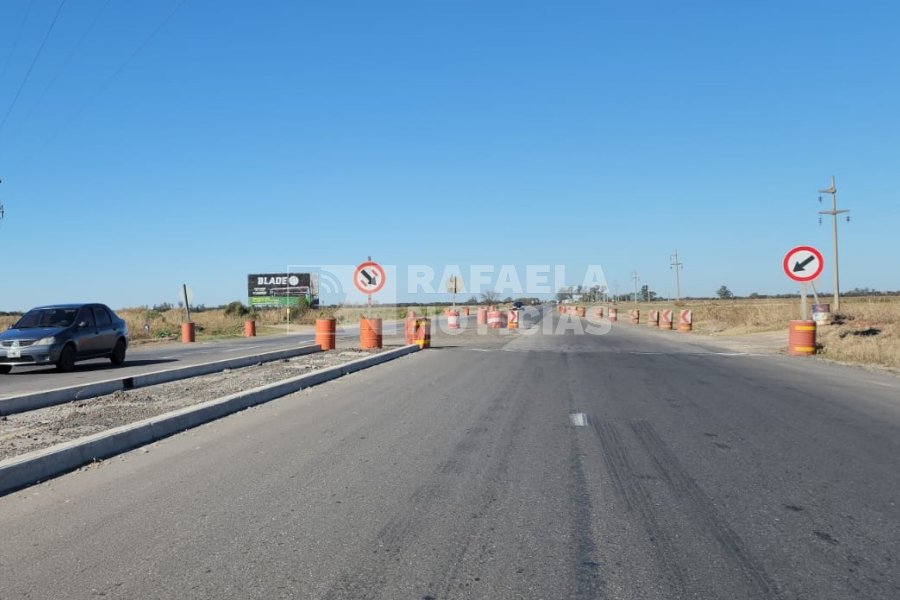La ruta 34, con obras paralizadas en el acceso Sur a Sunchales.