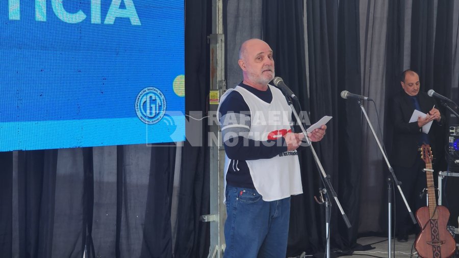 Javier Albrecht, Secretario General de la CTA del Departamento Castellanos - Discurso en el acto