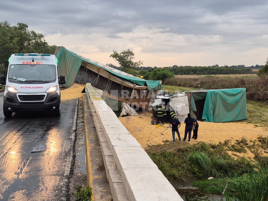 La escena del accidente.