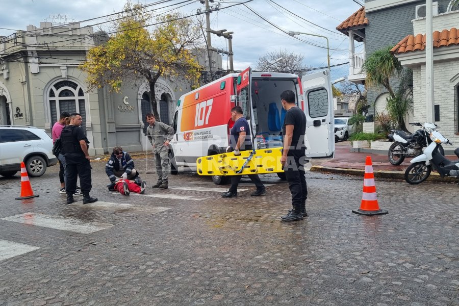 El SIES 107 traslad&oacute; a la joven a un centro de salud.