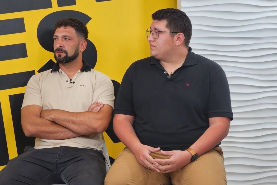Fernando Carrascal y Santiago Barreto, secretario y presidente de Juventud