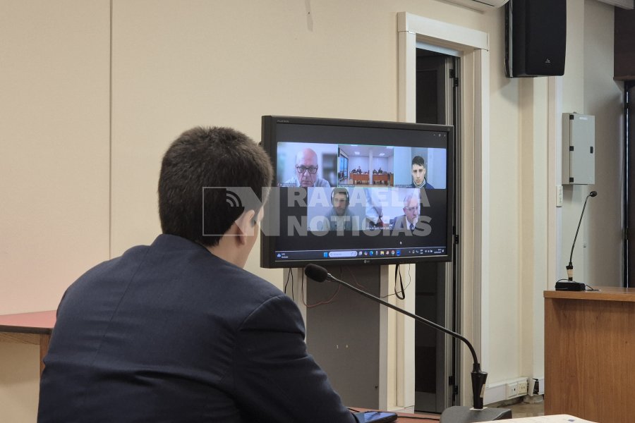 Perea y Milessi siguieron la audiencia v&iacute;a zoom,al igual que los jueces.