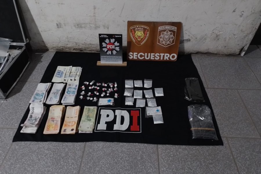 Elementos incautados en uno de los procedimientos.