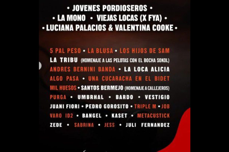 La cita principal ser&aacute; el s&aacute;bado 13 de septiembre desde las 14 hs.