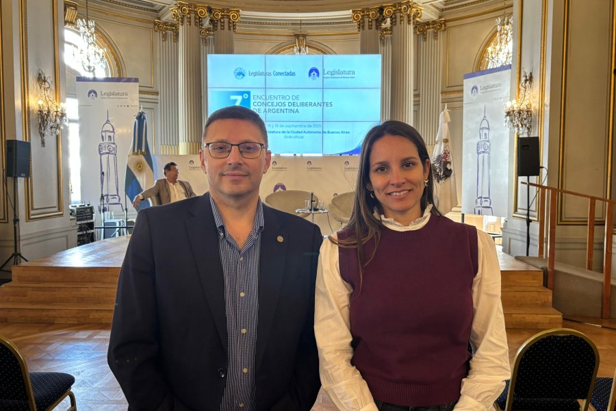 Lisandro M&aacute;rsico y Mar&iacute;a Paz Caruso.